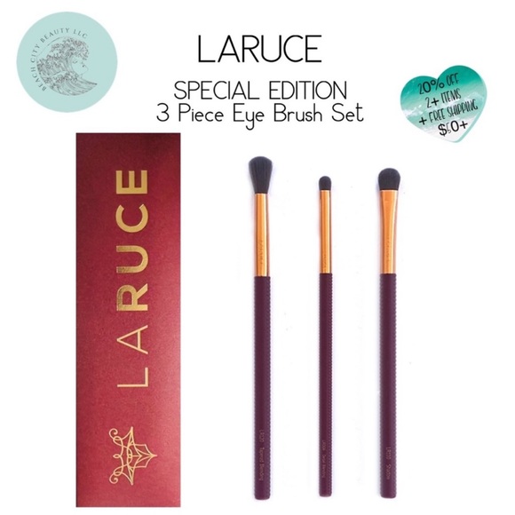 Laruce Makeup Nib Laruce Beauty Special Edition 3 Piece Eye Brush